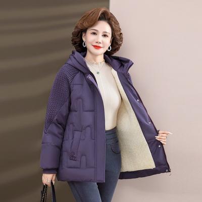 Winter Women's Jacket Fashion Loose Hooded Plush Cotton-padded Coats Thicken Parkas Vintage Winter Clothes Women
