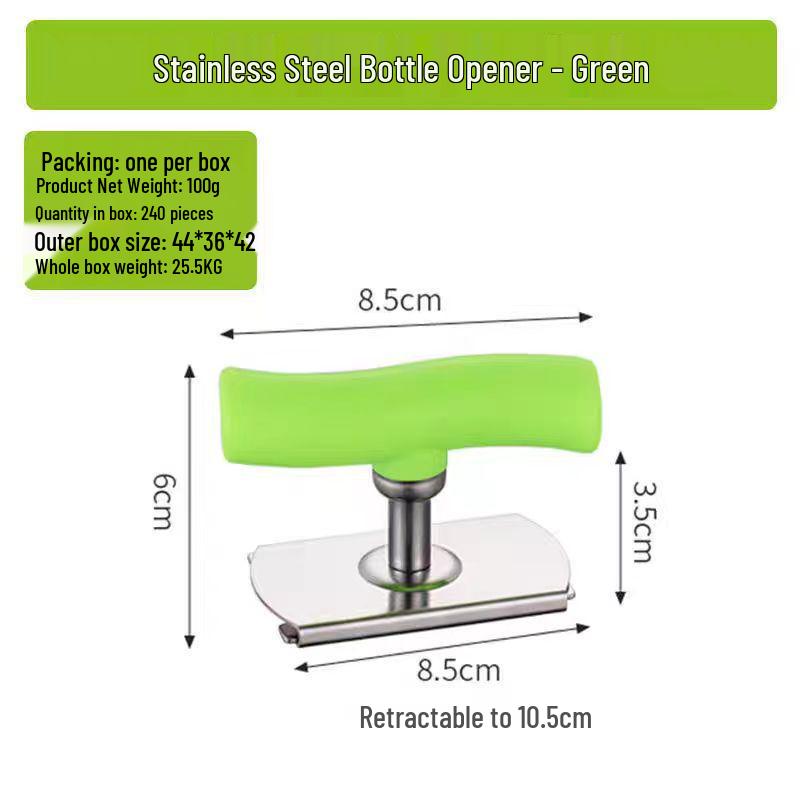 Stainless Steel Labor-Saving Can and Bottle Cap Opener