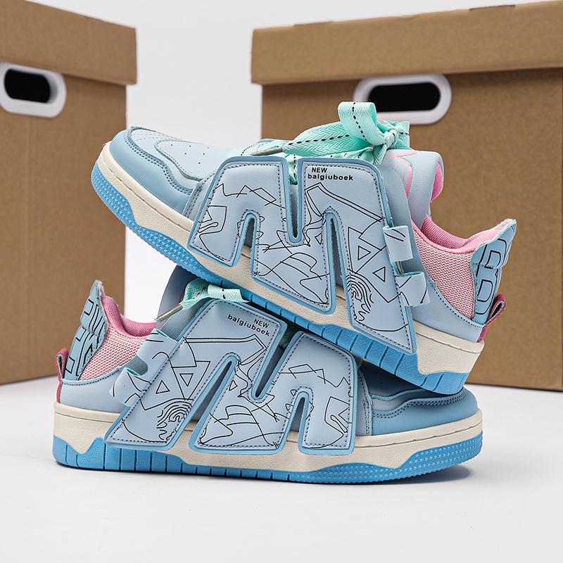 

Strip Head Thick Bottom Men s Shoes Trend 2024 Casual Shoes Men Fashion Comfortable Non-slip Man Sneakers Outdoor Wear-resistant 44