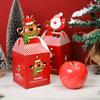 20Pcs Christmas Candy Gift Box Chocolate Cookie Apple Packing Boxes Santa Claus Bags Christmas Decorations for Home New Year 2025
