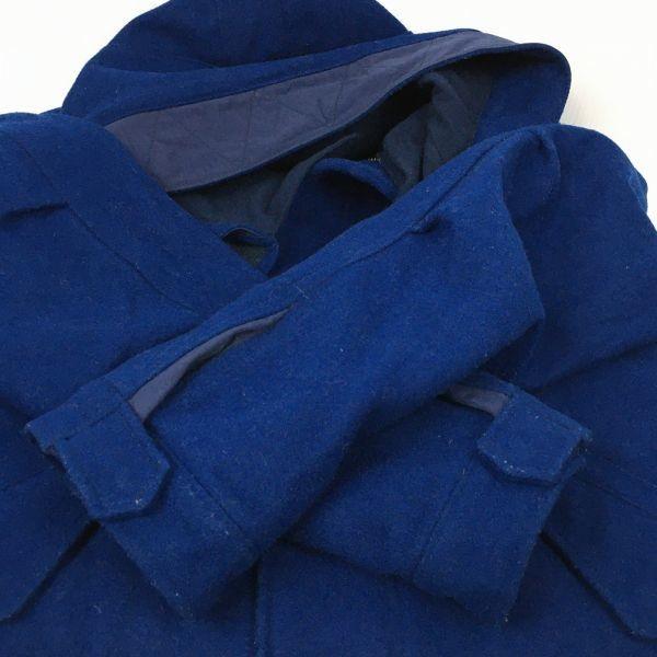 Męski wełniany bluzon United Arrows M Niebieski Płaszcz wierzchni Krótki Green Label Relaxing(UŻYWANY)