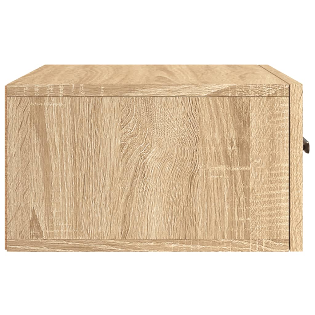 Wall Mounted Nightstand Sonoma Oak 35x35x20 cm