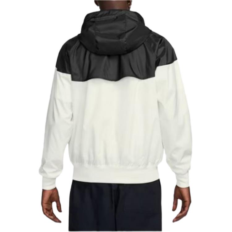 Nike Logo Hooded Long Sleeve Jacket Men jackets White DA0002-136