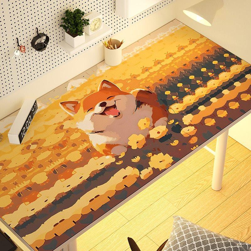 

1pcs Silicone cartoon desk mat for elementary school students to study, writing desk, leather tablecloth Small