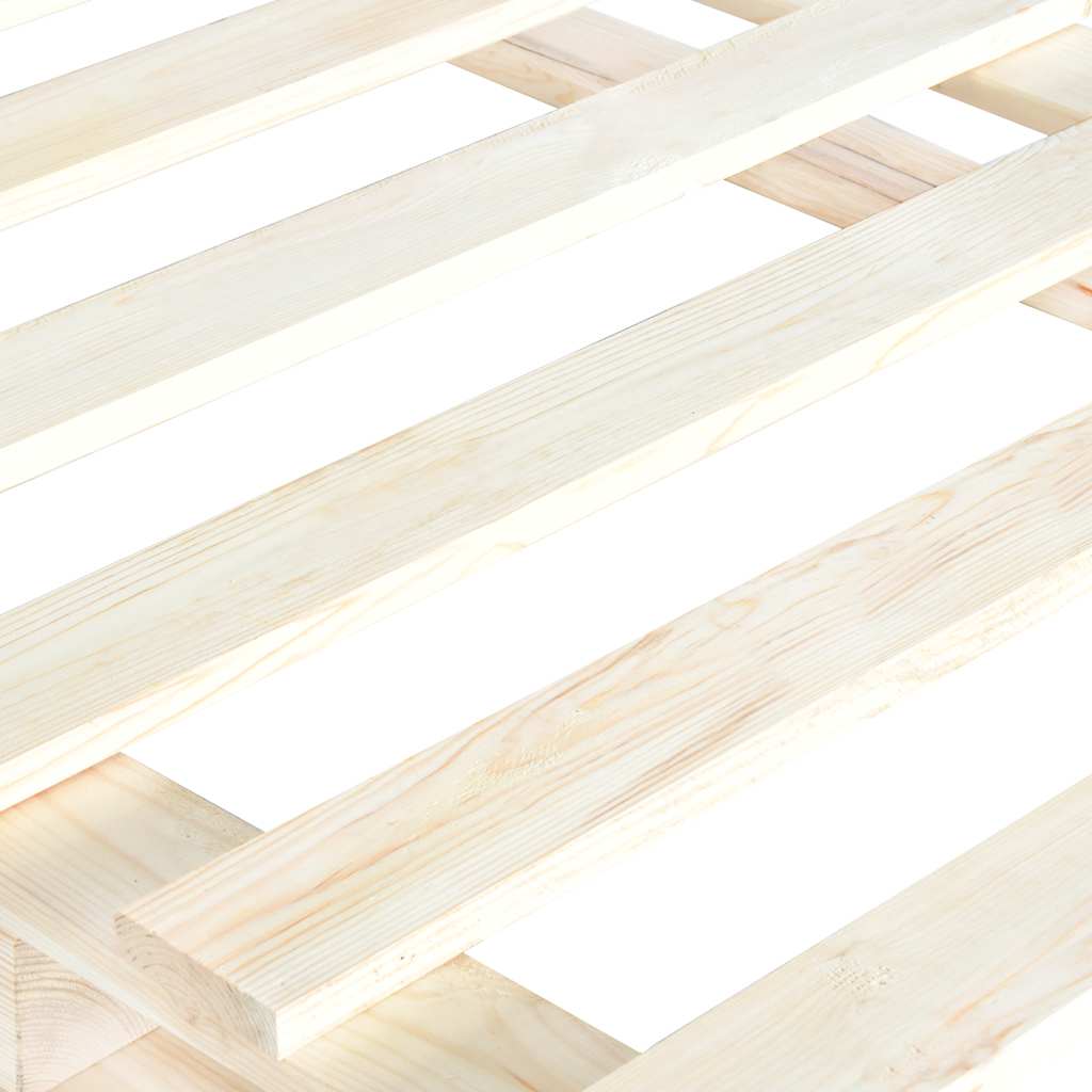 Solid Wood Bed with Headboard 140 x 200 cm Pine