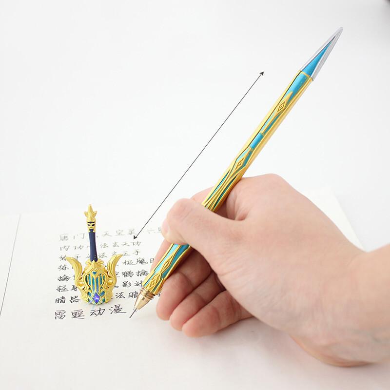 Hra Genshin Impact Plechové cedule Pera Cosplay Psací potřeby Zbraně Tartaglia Arataki Raiden Shogun Thomas Meč Rekvizity Fanoušci Dárek