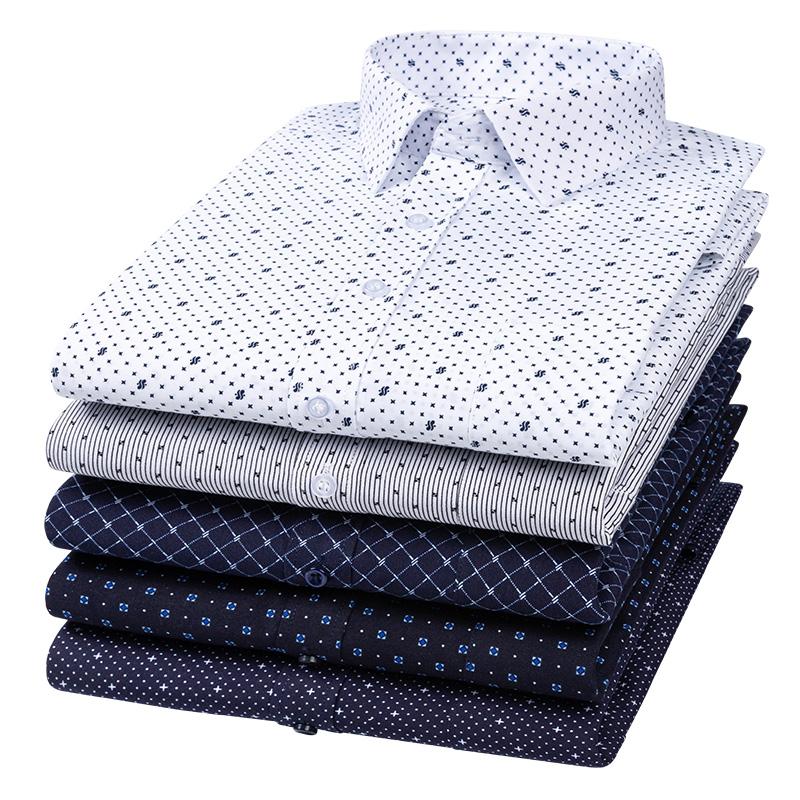 High Content Cotton Men Print Shirts Casual Long Sleeve Soft Man's Clothes Leisure