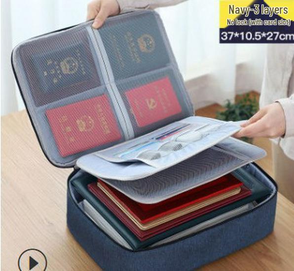 Multi-Functional Oxford Cloth Document & Storage Bag for Men and Women
