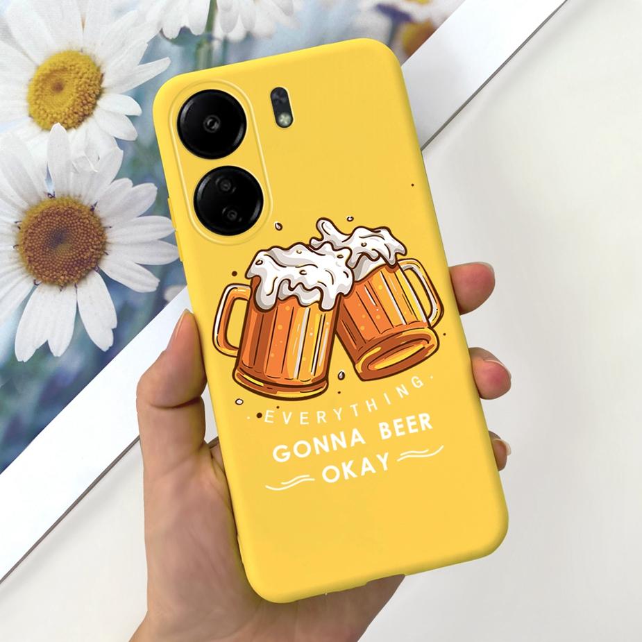 For Xiaomi Poco C65 Case Redmi 13C Cute Fashion Cartoon Cover Soft Silicone Phone Case For Xiaomi Redmi 13C Poco C65 C 65 Bumper