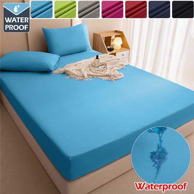 Waterproof Fitted Sheet Elastic Band Bedcover Sofa Cover Bed Protector Mattress Cover Non-slip Sheet For Home