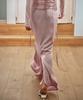 Leondeondada Glossy Satin Long Skirt, Soft Pink