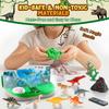 Dinosaur Terrarium Kit Gifts for Kids - DIY Night Light Up with Remote - Dinosaur Toys Arts and Crafts for Boys Fun Christmas Birthday Gifts for Ages