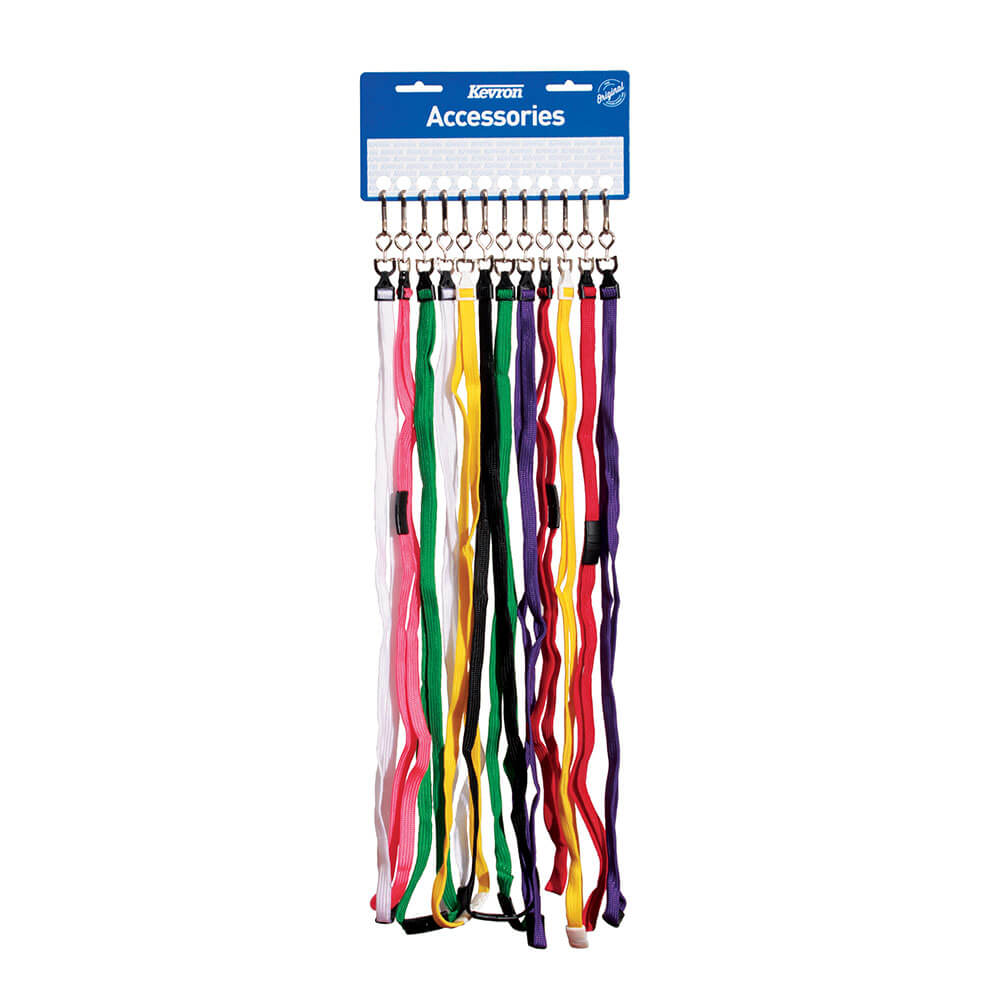 Cordini di sicurezza Kevron con sgancio di sicurezza, colori assortiti (12 pezzi)
