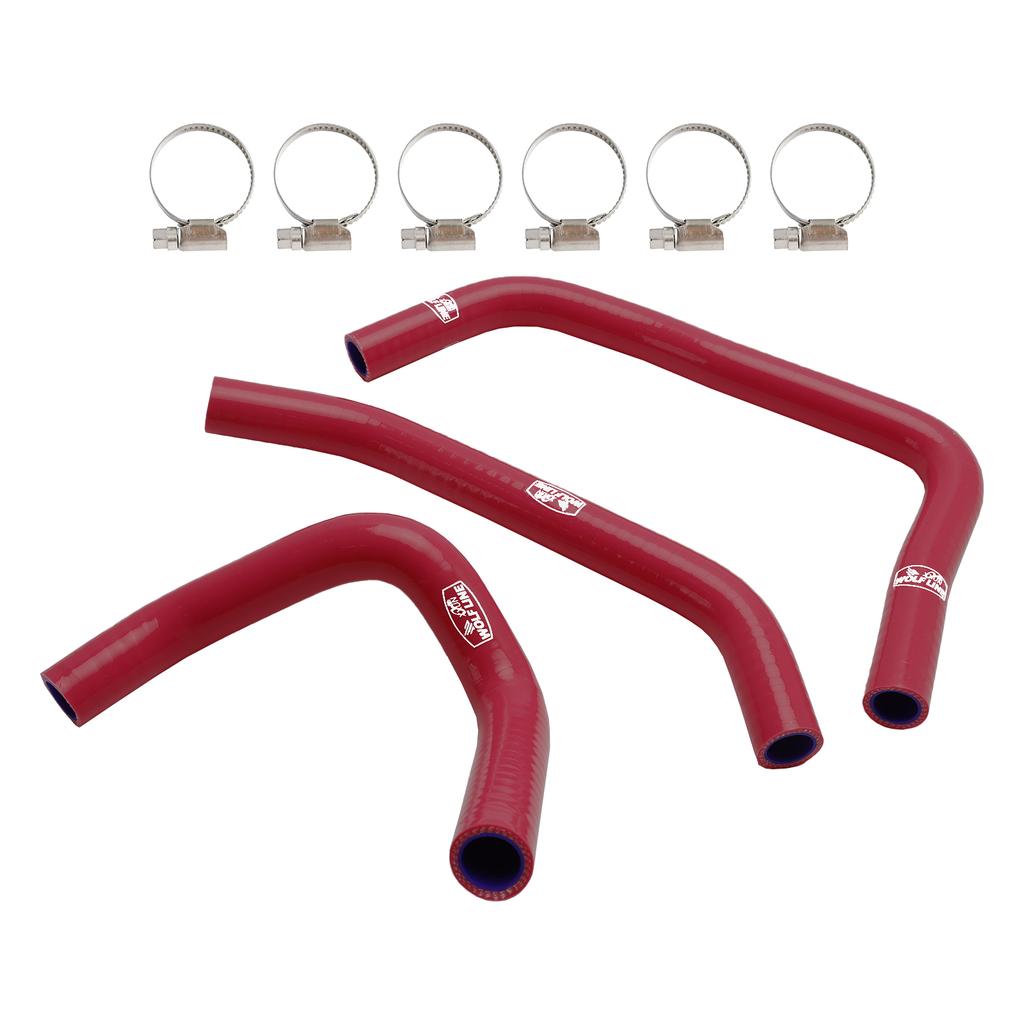 Silicone Radiator coolant Hose kit For Kawasaki ZX4R ZX-4RR 2023-2024 Red
