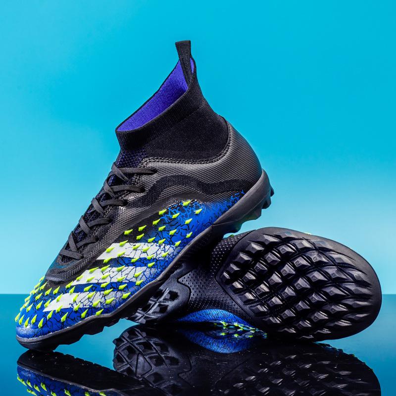 High-Top Football Shoes Men'S And Women'S Broken Nails And Long Nails Student Adult Grass Sports Competition Training Shoes
