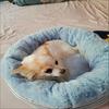Pet Sleep Blanket Cat and Dag Round Soft Plush Bed