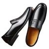 Real soft leather men's casual leather shoes business dress medium security shoes
