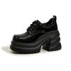 Platform Loafers Women's Autumn and Winter 2025 New Height-increasing Single Shoes British Style Small Leather Shoes Muffin Sole Thick Heel Leather