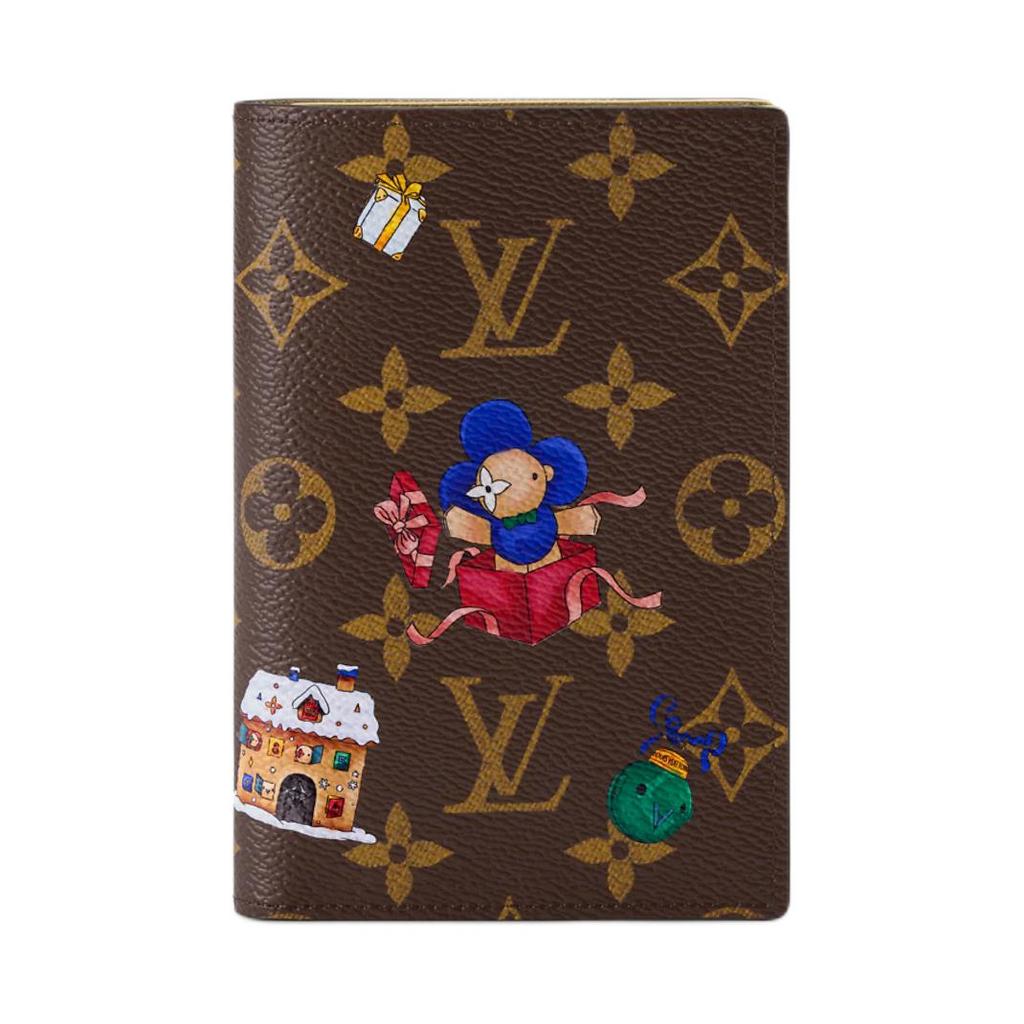 Louis Vuitton Monogram Coated Canvas Passport Holder Women Accessories Brown M15327
