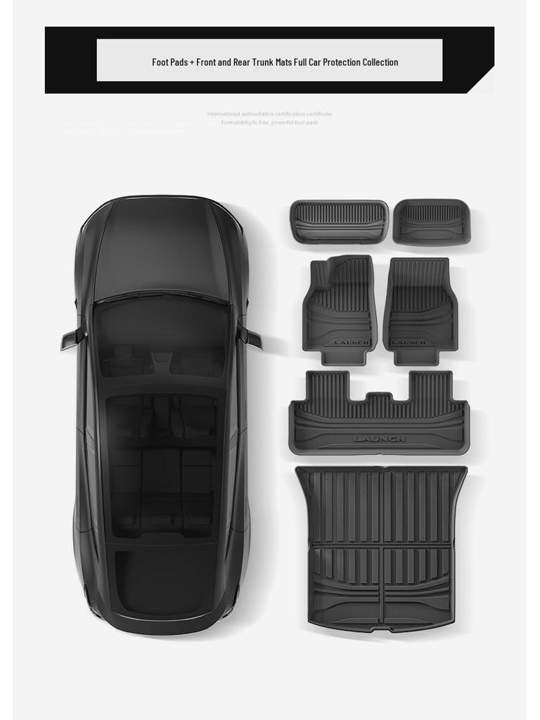 Tesla Model Y (2025) TPE Floor Mats - Specialized Fit for Refresh Headlight Model