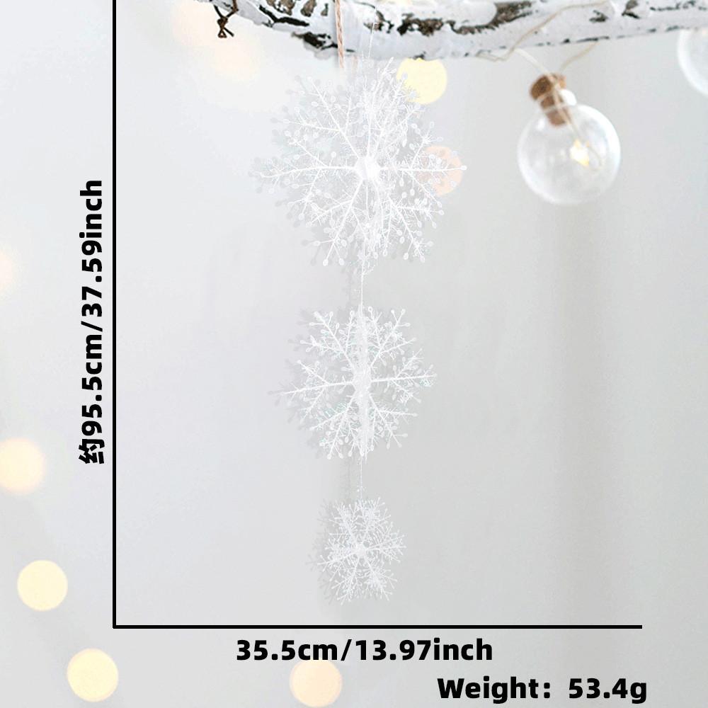 Small Adorable Plastic Christmas Snowflakes For Creative Holiday Party Decorations