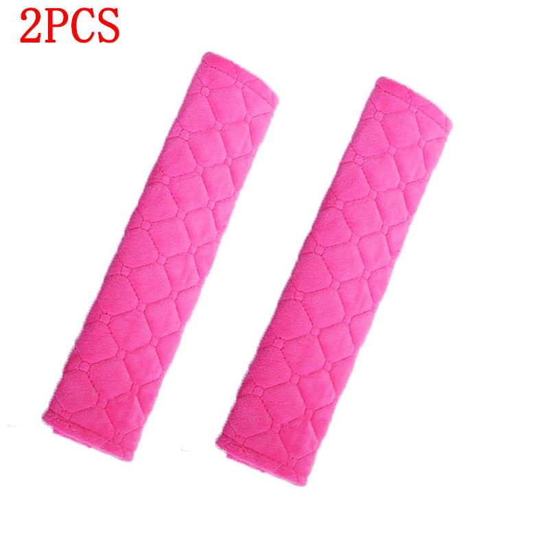 2Pcs Universal Car Seat Belt Cover Adjustable Soft Plush BackPack Strap Kids Adults Car Seat Belt Shoulder Pads Auto Accessories