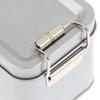 1PC Rectangular Food-Grade Tinplate Storage Container with Secure Buckle Lid Metal Box for Cake Candy Packaging