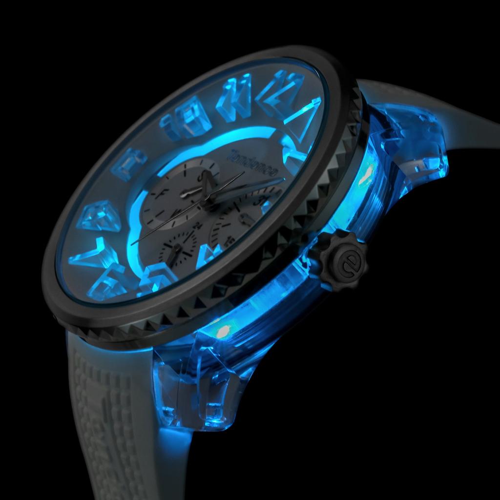 Tendence 51mm Uhr TY562002, Weißes Zifferblatt, Edelstahl, Mineralglas, Quarzwerk, Offiziell Importiert