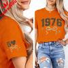 1976 Retro Leopard 50th Birthday Gift For Mothers Day Shirt Commuter Allmatch Regular Short Sleeve Printed Tshirt Tops