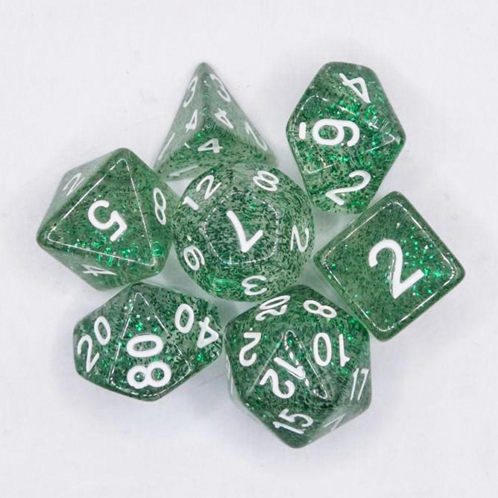 7Pcs/set Double Colors DND Dice D4 D6 D8 D10 D12 D20 Game Dice Polyhedral Dice  TRPG DND