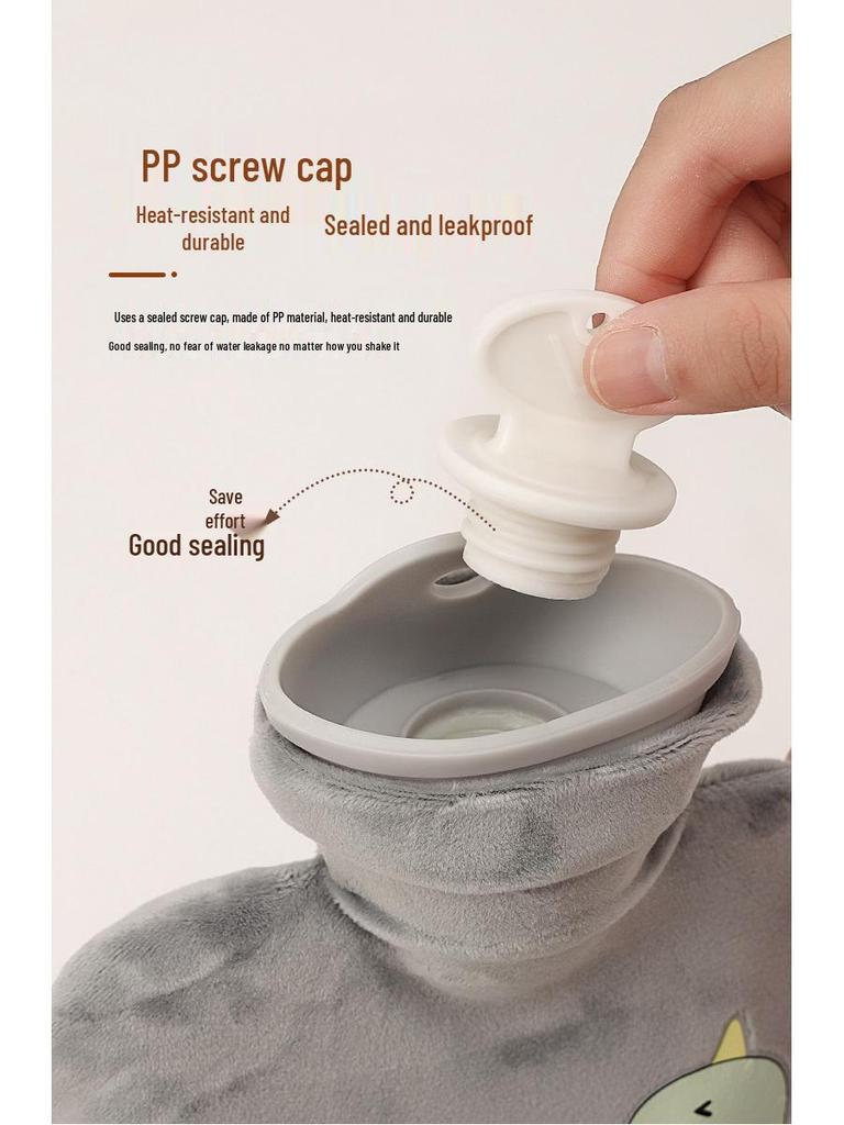 Autumn/Winter Thickened Plush Hot Water Bottle – Portable, Cold-Proof, Explosion-Proof, Cute, Warm Hand Warmer