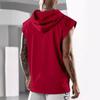 Super Cool Boys Vest Summer Sleeveless T-shirt Daily Fitness Fashion Hooded Solid Color Vest Training Casual Top