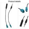 Universal Cable Car Stereo DIN Plug FM/AM For Bingfu For DAB Car Radio Radio Antenna Replaces 15cm 2PCS Adapter