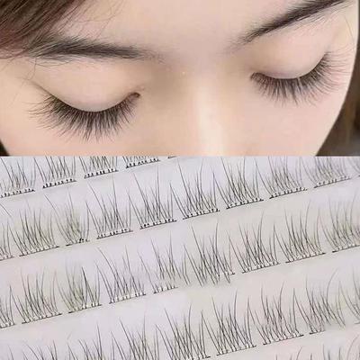 36/120pcs Self-Adhesive False Eyelashes, Natural Long DIY Individual Eyelashes Extension, Single Cluster Segmented Eyelash