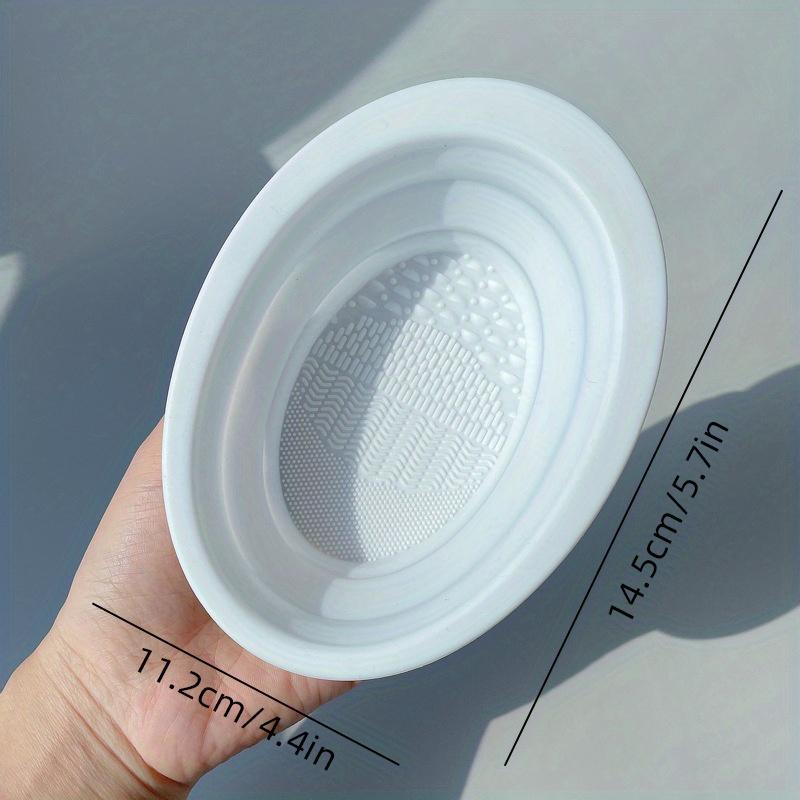 1pc Portable Silicone Makeup Brush Cleaning Mat - Easy To Clean and Convenient To Use