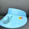 Unisex Large Brim Breathable Sun Hat - Topless, Fashionable Summer Hat for Outdoor Travel and Children's Sun Protection.