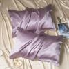 Single Sided 30MM Silk Pillowcases 100% Mulberry Silk Ivory Champagne Pink Purple Colors Hair Care and Beauty 48cmX74cm