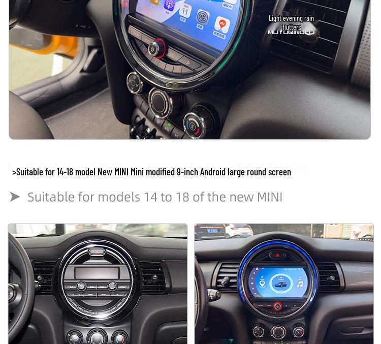BMW MINI Center Console Android Upgrade: New Big Screen with CarPlay Navigation