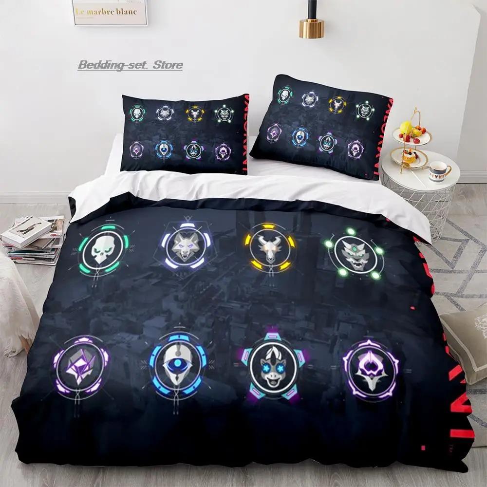 

Комплект постельного белья Gaming Valorant Single Twin Full Queen King Size, комплект постельного белья Aldult Kid Bedroom Duvetcover Sets 3D Print Anime 035 70x133cm 2pcs