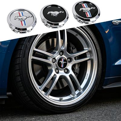 4PCS 68mm For Mustang Focus Fiesta Mondeo Kuga Ranger Shelby Car Wheel Center Hub Badge Caps Tire Hubcap Auto Accessories