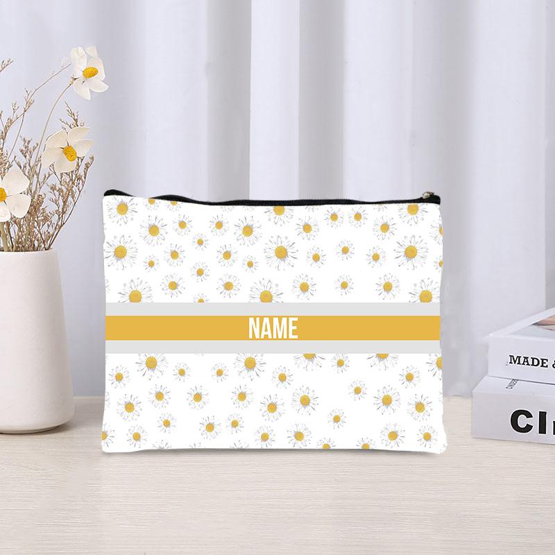 Personalized Full Print Custom Makeup Bag able Women's Products Environmentally Friendly Canvas Travel Storage Bag