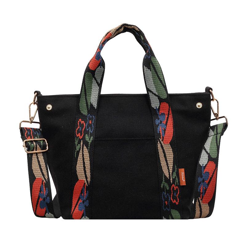 Floral Pattern Tote Bag for Women Stylish Shoulder Bag with Adjustable Strap Large Capacity Daily Use Bag