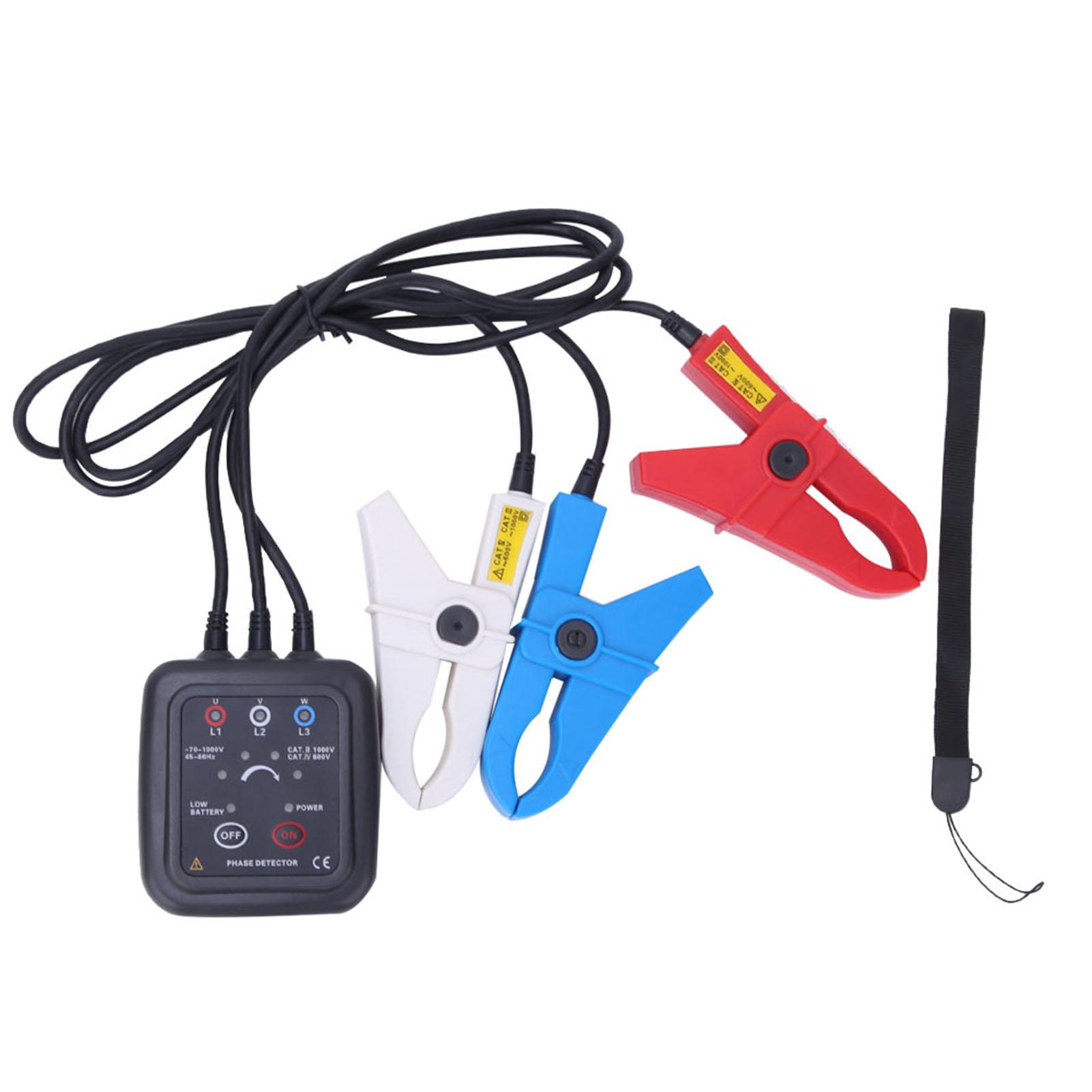 

Портативный ETCR1000D Большой калибр Бесконтактное Определение Последовательности Фаз 3 Фазы Детектор Фаз Метр