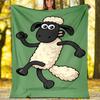 Coperta stampata a tema Pecora Shaun Perfetta per Divano Letto Viaggio Uso Esterno Lavabile in Lavatrice Accogliente Resistente