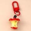 Cute Resin Simulation Fruit Keychain Grape Lemon Apple Key Ring Pendants for Women Girls Handbag Decor Kid's Jewelry Gifts