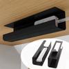 1pc 8.5cm/3.35in Under Desk Cable Management Tray Self Adhesive Cable Storage Rack Basket for Power Strip Adapter Useful
