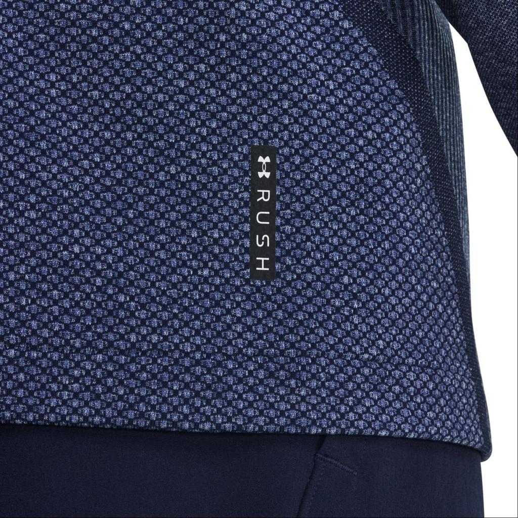 Under Armour Rush Series Solid Color Casual Crew Neck Long Sleeve T-Shirt Men Tops 1379283-410