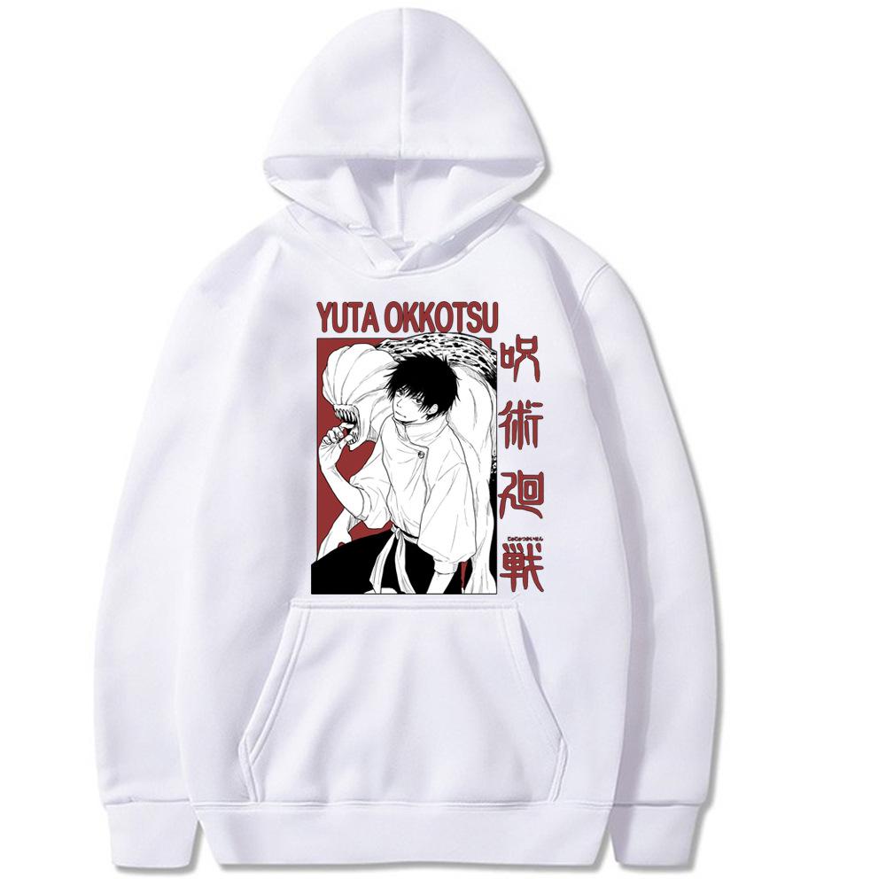 Yuta Okkotsu Japanese Anime Hoodie Sweatshirt Fashion Sweatshirt Hip Hop Casual Unisex Autumn Winter Fleece Topsstreetwear