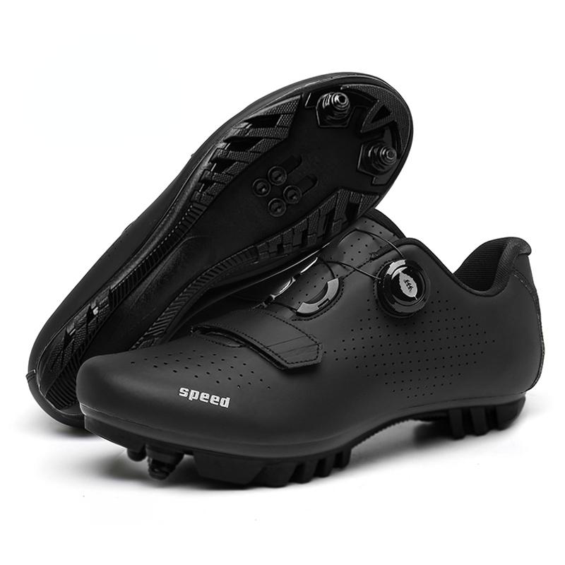 Men MTB Self-Locking Speed Bicycle Sneakers Spd Cycling Shoes Racing Bike Shoes Cleats Women Mountain Road Cycling Footwear