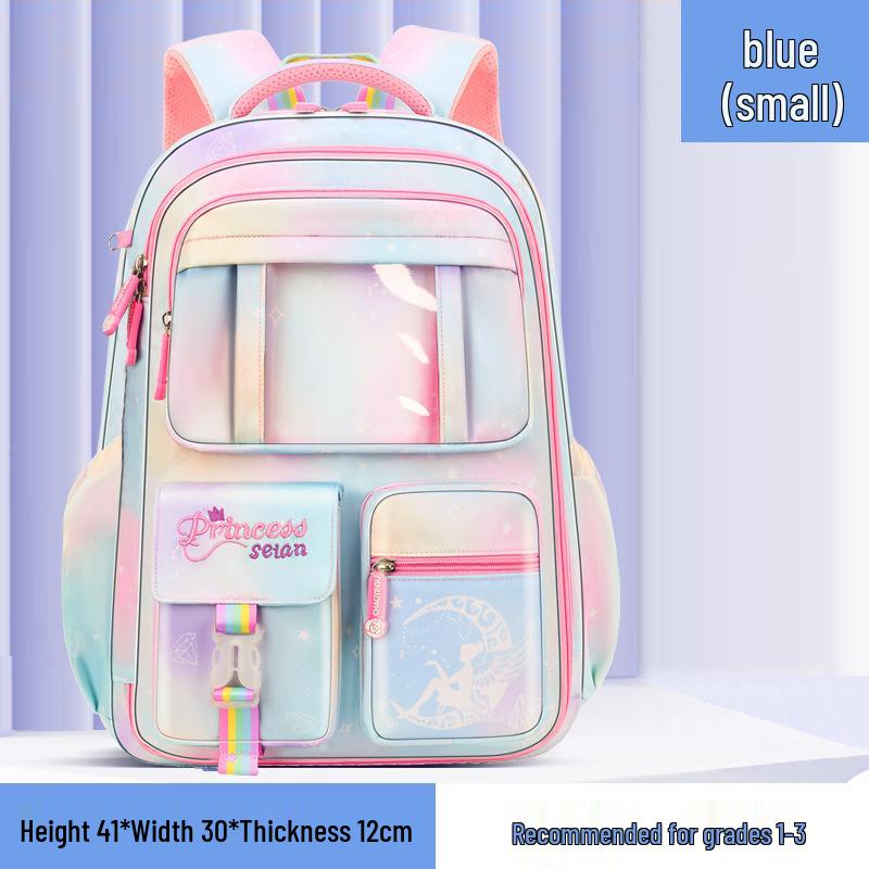 Rucsac la modă, ultra-ușor pentru fete: Capacitate mare, Design care protejează coloana vertebrală pentru elevii de școală elementară din clasele I-VI